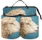 Lyeorm Sheeps Head Luggage Travel Cup Holder Suitcase Drink Carrier Free Hand Beverage Bag with Two Coffee Mugs for Travelers Flight Attendants