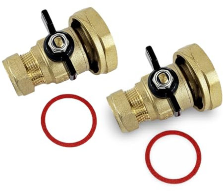 Wärmer System Ball Type Pump Valve for Central Heating Pump 1.1/2 x 22mm (2)