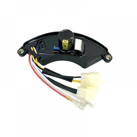 EHxCUF Generador 7KW AVR Trifásico 7 Cables 400V 470UF Regulador de Voltaje automático Digital para Accesorios de Grupo electrógeno de Gasolina MCU HJ-825C-GY Modelo Compatible