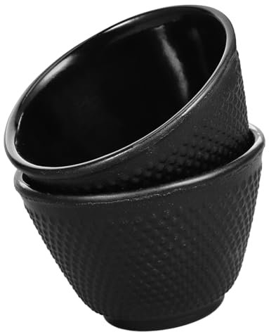 COSMEVIVI 2pièces Tasse à Thé Fonte Style Rétro Kung Fu Lot De Tasses à Thé Asiatiques
