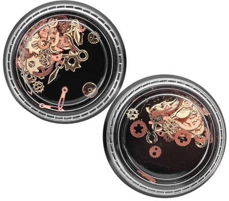 LIFKOME 2stücke Steampunk Nagel Charms Aus Robustem Vintage Zahnrad Design Nail Art Dekoration Für Kreative Maniküren Und Nail Jewelry