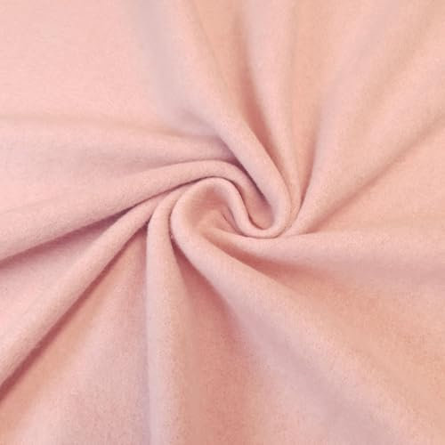 Organic Cotton Fleece – hochwertiges Bio Baumwoll-Fleece – sehr weich & wärmend - per Meter (Rose Melange)