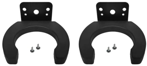 Uxsjakjsd 2 Pcs Wall Mounted Wireless Microphone Hook Holder Stands Universal Clip Clamp Brackets Rack Hanger