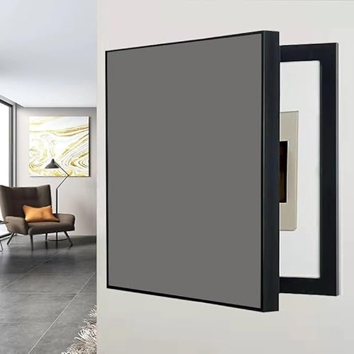 Sicherungskasten Abdeckung, Stromkasten Verkleidung Einfarbige, Einfach zu Installierende, Flip Cover Design, Für Büro Esszimmer Heimdekoration(Medium Gray,30 * 40cm/11 * 15in)