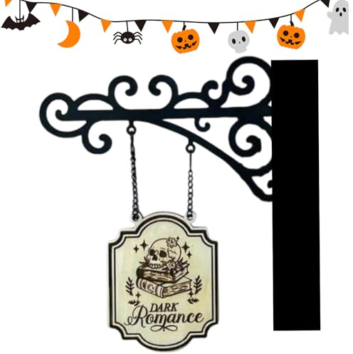 Bücherregal-Schilder Für Dark Romance, Handgefertigte Genre Regalbeschriftungen, Schilder Für Leseecken, Bücherregal Etiketten Mit Ständern, Buchliebhaber Geschenk Für Bücherwurm, Buchästhetik