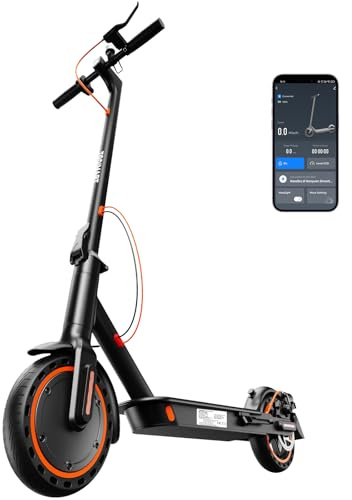 TODIMART E Scooter T3 eine App-basierte Diebstahlsicherung, Reichweite von 30–35 Km, einen 36V 7,8Ah Akku und ist EIN Faltbarer Escooter Roller für Erwachsene mit Pannensicheren Wabenreifen
