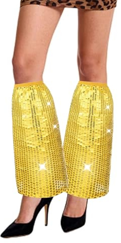 MUNSKT Abba Women's Clothing,Sequin Leg Warmers,Abba Clothing Accessories, Leg Guards, Women's Sequins Disco Clothing, Carnival Fancy Dresses