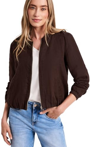Street One Damen Blouson mit gerafftem Saum und Zipper