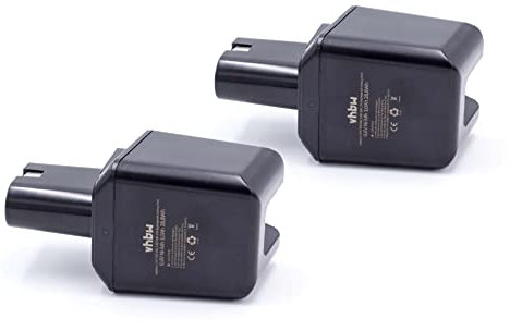 vhbw 2X Akku Ersatz für Bosch 26073000002, 2 607 3000 002, 2 607 300 002, 2607300002 für Werkzeug (3000 mAh, NiMH, 9,6 V)