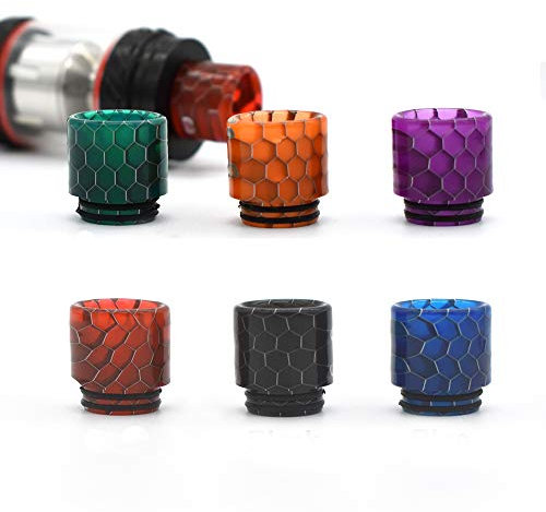Vaportown 810 Drip Tip für Horizon Falcon 2 SMOK TFV9 FreeMax Fireluke 3 Mesh Pro 2 Zeus X Alpha RTA TFV12 Prince Falcon King Sub Ohm Tank Scar 18 Maxus Kit Vape Mundstücke (Schwarz)