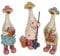Davids Gartenenten mit Blumenmuster, komplettes Set mit 3 Stück, Entengärtner, Ornament, Geschenk