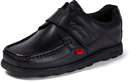Kickers Fragma Strap Kids Moc Toe Shoes Black 5 UK Child