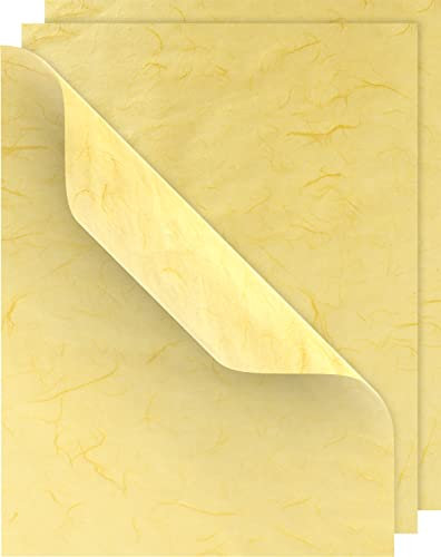 VBS Seidenpapier Strohseide 70x50cm 3 Bögen 25g/qm Zitronengelb