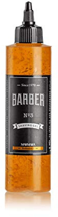 Barber Marmara Shaving Gel No.3 Men 250ml Rasiergel Transparent Männer Rasur Herren nicht-schäumend präzise Rasur der Bartkonturen (No.3)