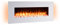 RICHEN - Chimenea eléctrica, Modelo Yoash, Chimenea eléctrica de Pared con calefacción, iluminación LED, Efecto de Llamas en 3D y Mando a Distancia, Color Blanco