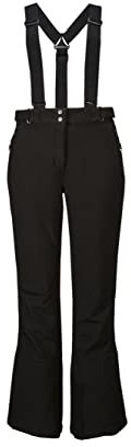 Killtec Damen Thônes Wmn Sftshll Pnts Skihose Softshellhose mit Kantenschutz Schneefang und abnehmbaren Tr gern, Schwarz, 42 EU