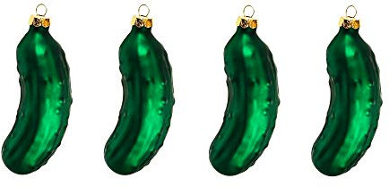 Benelando 4X Weihnachtsbaumschmuck Gurke Weihnachtsgurke