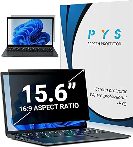 PYS 15.6 inch Laptop Privacy Screen, Anti-Spy,Laptop Privacy Screen Compatible with HP Pavilion/HP Envy/Asus/Acer/Toshiba Screen Protector for 15.6 with 16:9 Aspect Ratio,Anti-Glare/Anti Scratch