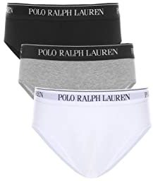 Ralph Lauren LOW RISE BRF-3 PACK-BRIEF, weiß(pkwhitepoloblkandoverhtr (3)), Gr. M