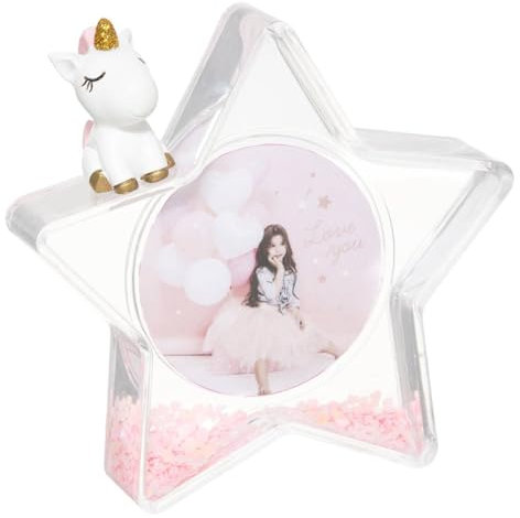 Atmosphera - Cadre Enfant Licorne - D5-8 cm - Rose