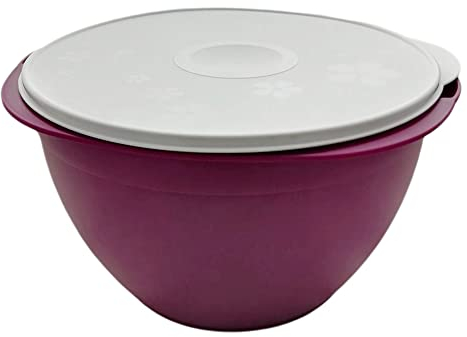 Tupperware Rührschüssel Oma Schüssel 10 L lila brombeere weiß Oma´s Beste XXL Party Kracher