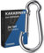 GARSIDURO® Edelstahl Karabiner | 2er Set 7x70 mm | Karabinerhaken DIN 5299 rostfrei | Feuerwehr Karabiner mit Schnappverschluss geeignet als Schlüsselanhänger Karabiner oder Schwerlast Karabiner