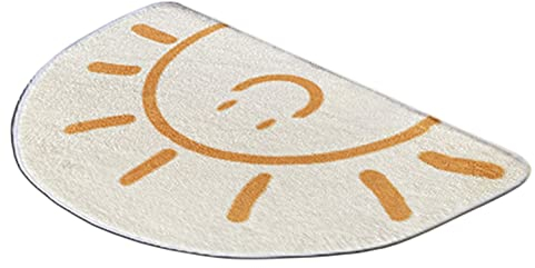 YOPOIY Shaggy Teppich, Langflor Hochflor Badezimmer Teppich Tür Fußmatte Badematte für Wohnzimmer, Esszimmer, Schlafzimmer-2-40 x 60 cm