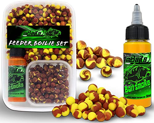 Angel-Berger Magic Baits Feeder Boilie Set Method Feeder Boilie Mini Pop Ups Baitsmoke (Scopex)