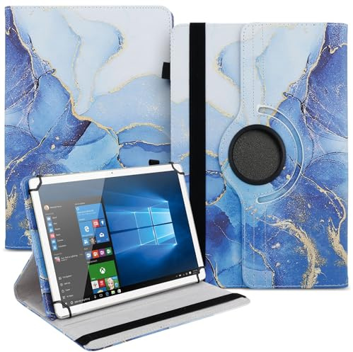 Tablet Hülle kompatibel mit PEAQ PET 100 101 1008 Tasche Schutzhülle Case Universal Cover Standfunktion 360° Drehbar