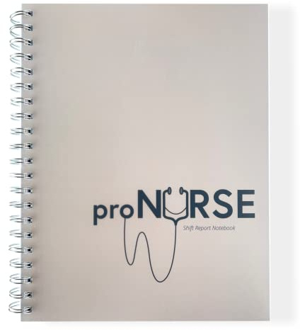 Portage ProNurse Report Spiral Notebook – 200 Patient Templates, 8.5x11,Essential For Nurses, Makes Shift Reporting A Breeeze, 100 Sheets