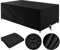 Gartenmöbel Abdeckung Wasserdicht 160x120, Abdeckung Gartenmöbel Winterfest 160x120x85cm Abdeckplane Gartenmöbel Schutzhülle Gartentisch Abdeckung für Möbelsets Tische und Stühle (Schwarz)