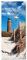 Pixxprint Glasbild Panorama, Wandbild aus Echtglas, Schöner Leuchtturm am Strand, 120x50 cm, inkl. Aufhängung und Abstandshalter