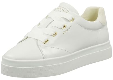 GANT FOOTWEAR Damen AVONA Sneaker, White, 39 EU