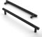 Amerdeco Pack of 10 Knurled Cabinet Handles, Black Handles, Furniture Handles, 160 mm, Hole Spacing, Door Handles, Kitchen Drawer Handles, Vintage Handles for Kitchen Cabinets, Chest of Drawers,