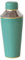 Creative Co-Op Round Enameled Stainless Steel Cocktail Shaker with Colored Edge, Green and Yellow, Medium, Multi