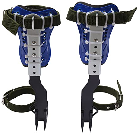 vinnyooc Baumklettern Ausrüstung Set Klettergurte Einstellbare Baum Klettern Spikes Set Halteseil Forst Steigeisen Spikes Kletter Werkzeug Mit Sicherheitsgurt Knöchel Fuß Riemen