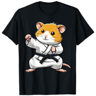 Karate Hamster Kampfsport Lustig Kawaii MMA Jiu Jitsu T-Shirt