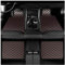 DFVOOP Auto Bodenmatte Fußmatten, für FIAT 500/500C/500E/Abarth 500 2007-2022 PU-Leder Fussmatten wasserdichte rutschfeste Abriebfest Auto Fussmatten Zubehör,B
