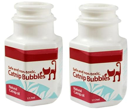 2 Stück Katzenminze Blasen Für Katzen | Catnip Katzenminze Spray | Blasenspielzeug Mit Katzenminze | 0,6oz Katzenminze Blase Zur Stimulierung | Lustiges Kätzchen Spielzeug Katzenminze Alternative
