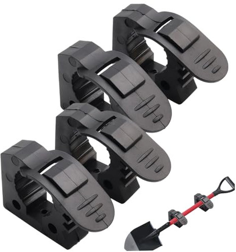 4Pcs Shovel Mount,Quick Release Clamp Non-Slip Rubber Clamp for 1.18-1.57in Diameter Tools Universal Strong Load TUV ATV Van Trucks Quick Grip Clamps for Shovel Axe