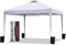 BONTEC 3x3m Pop Up Gazebo with 50+ UPF Protection, Waterproof Canopy Tent with Easy Setup, Height Adjustable, Portable with Wheeled Carry Bag, Perfect for Outdoor Events, Camping, Beach, and Parties