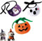 3 Stück Halloween Dog Bandanas, Halloween Hundehalstücher, Halloween Kürbis Geist Hund Halstuch, Einstellbare Hundehalstuch, Herbst Haustier-Bandanas, Halloween Halstuch für Hunde