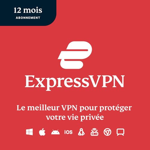 ExpressVPN, 12 mois, Compatible avec tous les appareils, Code numérique