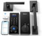 Philips Wi-Fi Smart Lock with Handle, Keyless Entry Keypad Door Lock with Handle, Front Door Deadbolt Set with WiFi Gateway, App Control, Fingerprint Unlock, PIN Code Unlock, Auto Locking