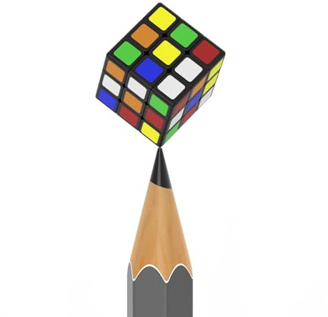Zauberwürfel,1cm Großer 3x3x3 Geschwindigkeitswürfel Kleinster Mini Zauberwürfel der Welt Puzzle Denksportaufgaben
