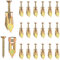100 Pcs Plasterboard Fixings Screws ＆ 100 Pcs Wall Plugs, Cavity Wall Fixing Plasterboard Anchors and Screws, Hollow Wall Expansion Anchors with Self Drilling Screws for Gypsum Board (100)