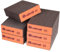 Sruhrak Sanding Block 12 Pieces Hard Sanding Sponges, 60 Grits Wet Dry Reusable Sanding Pads for Wood, Plastic, Drywall and Metal Polis