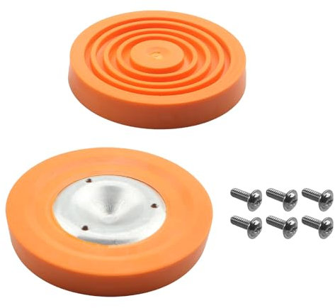 Ladder Levelers Rubber Feet,Replacement Non-Slip Feet Pads for Extension Ladders with Screws,2 pcs