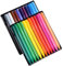 PSFDEWT Lápices para Colorear de crayones Triangulares para Colorear 24 Colores Juego de bolígrafos de Pintura no tóxicos Seguros, lápices para Colorear