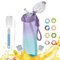 Air Gourde Up 850 ML, Bouteille Air Gourde Up Gourde Sport Paille avec 8 Pods de Gout Gourde Aromatisée Air Gourde Up Tritan Water Bottle Fitness (Violet Bleu)